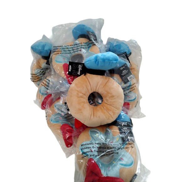 Disney Chewy Donald Duck Donut Plush Animal Dog Toy Bundle - Picture 2 of 6